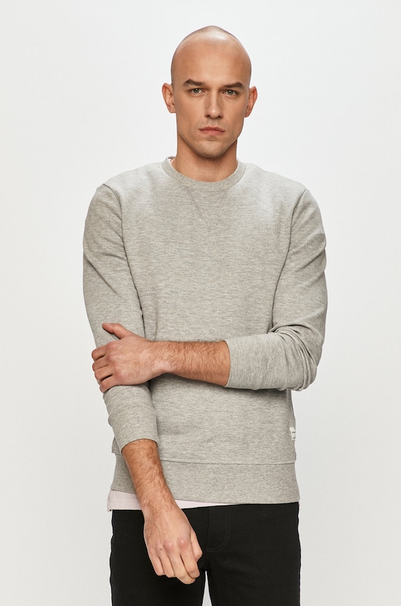 Jack & Jones - Majica bez kapuljače siva 12181903