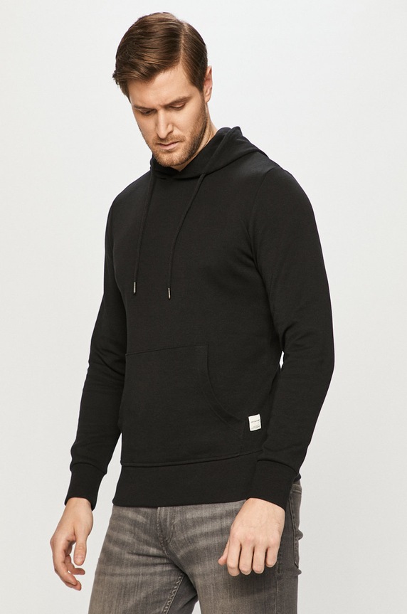 Jack & Jones Bluza z kapturem czarny 12182537