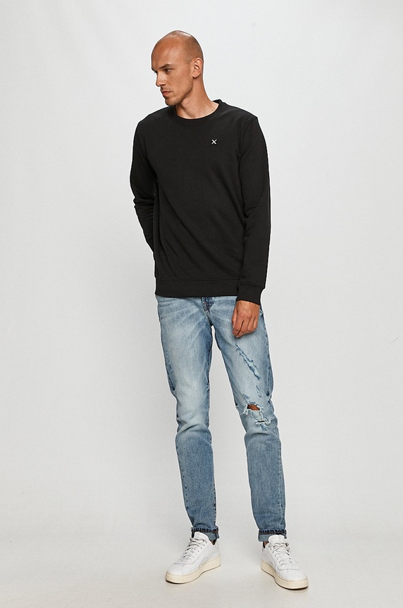 Clean Cut Copenhagen - Bluza bawełniana CC1862.Black01 czarny AA00