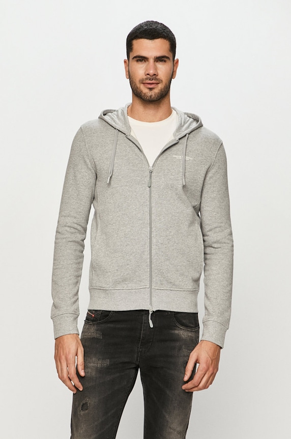 Armani Exchange felső pamut szürke 8NZM95.ZJKRZ