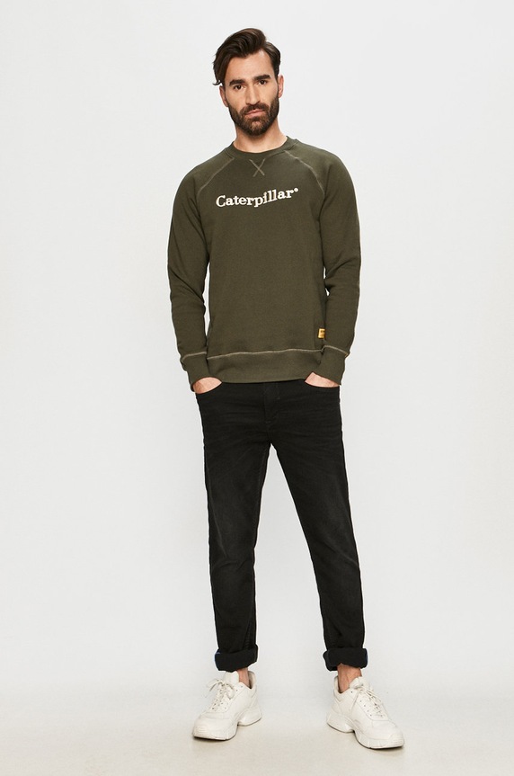 CAT Footwear - Bluza bawełniana 2910462.12404 zielony AA00