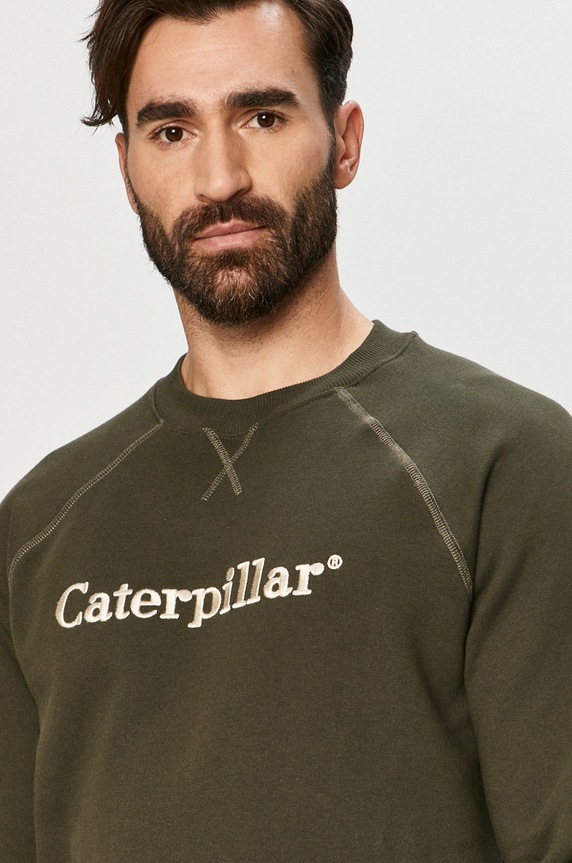 CAT Footwear - Bluza bawełniana zielony 2910462.12404