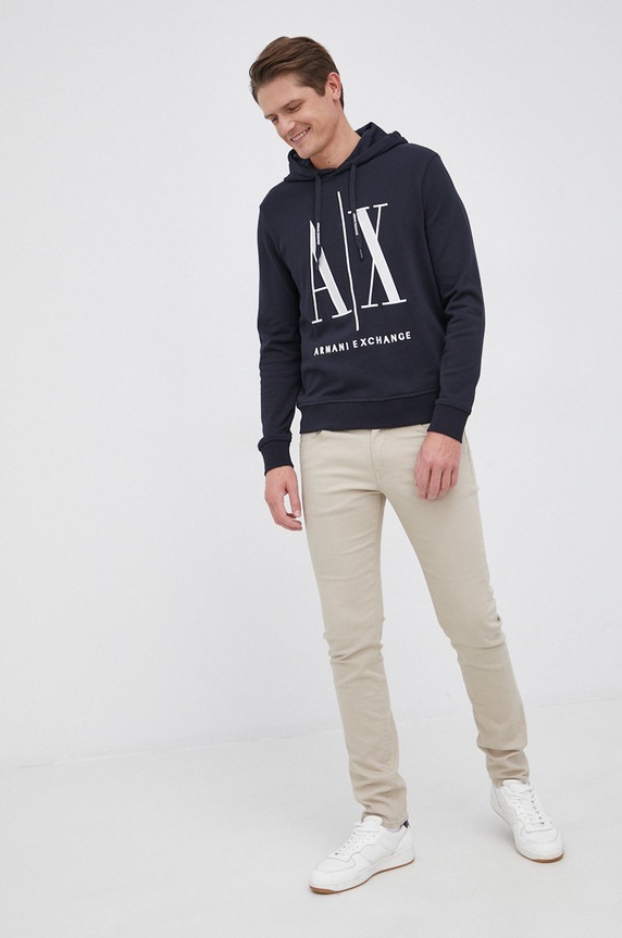 Majica Armani Exchange 8NZMPC.ZJ1ZZ mornarsko plava AA00