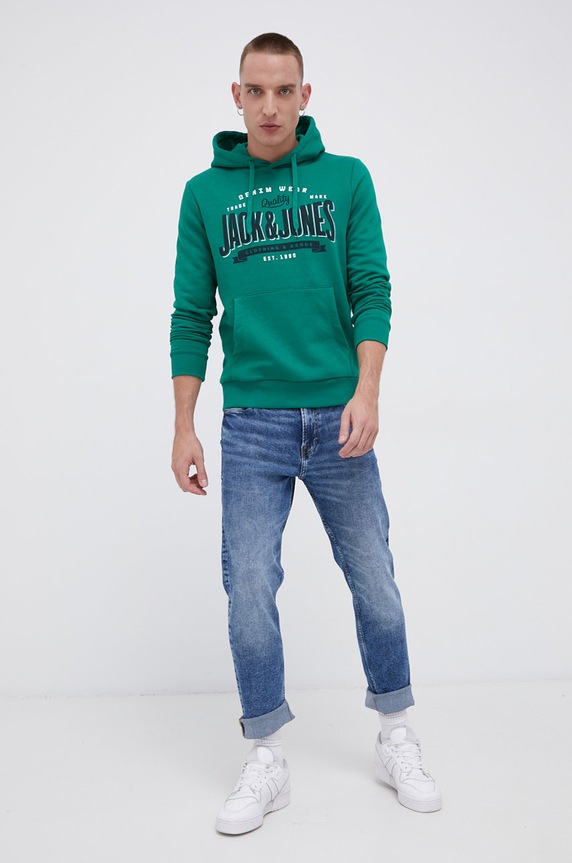 Jack & Jones Bluza 12189736 zielony AA00