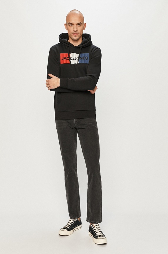 Jack & Jones - Bluza bawełniana 12152840. czarny AA00