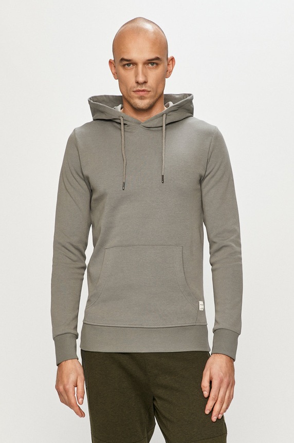 Jack & Jones - Bluza z kapturem szary 12182537.