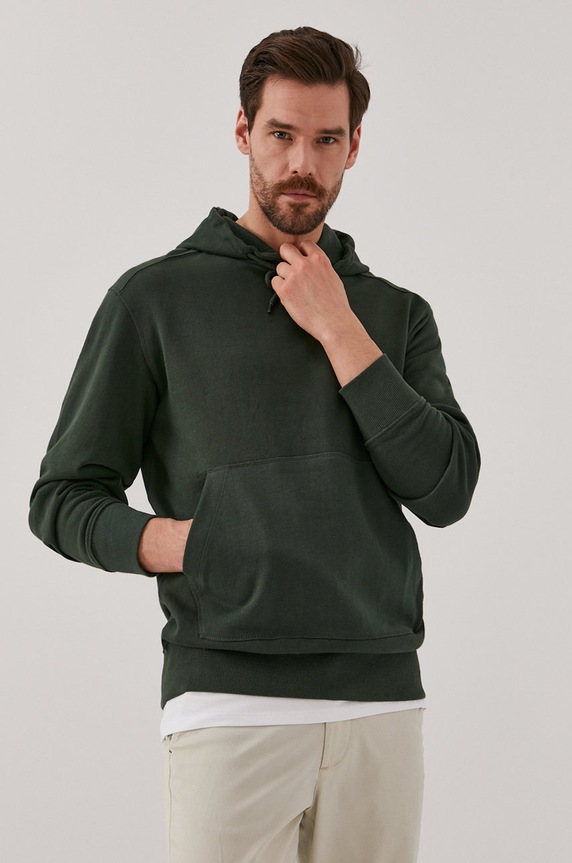 Selected Homme - Bluza bawełniana 16077368 zielony AA00