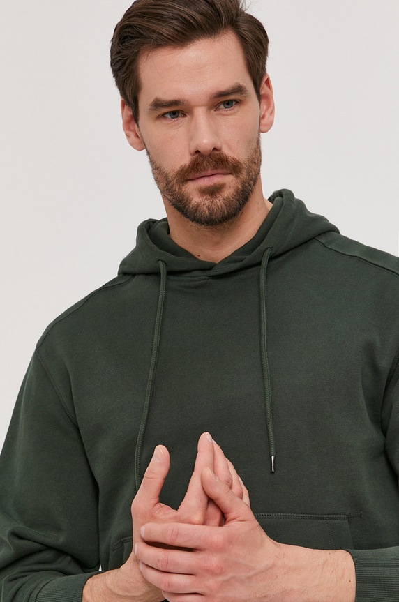 Selected Homme - Bluza bawełniana zielony 16077368