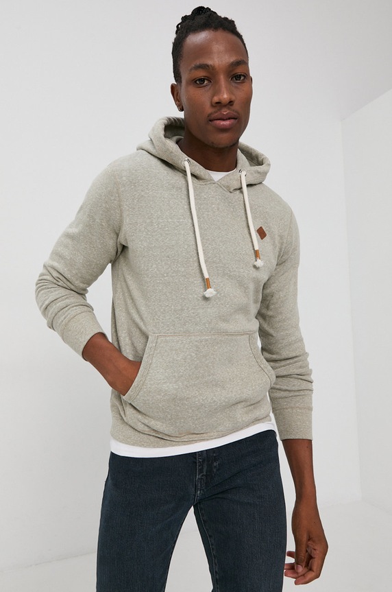 Jack & Jones - Bluza z kapturem szary 12186763
