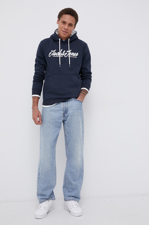 Jack & Jones Bluza 12196558 granatowy AA00