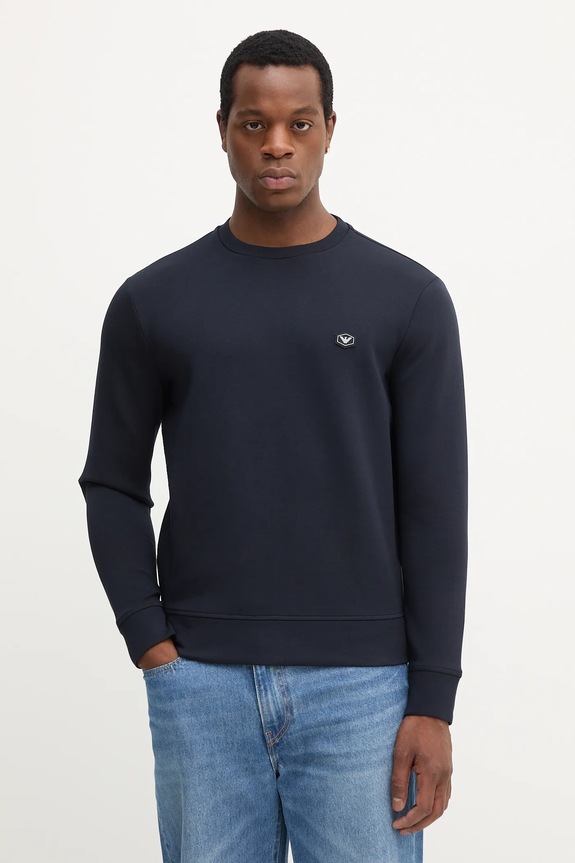 Emporio Armani bluza melanj bleumarin 8N1MD1.1JHSZ