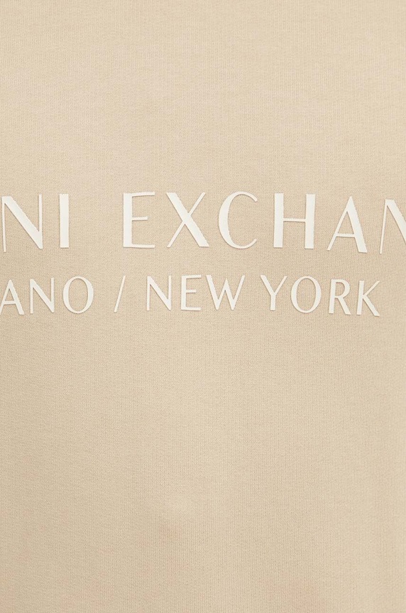 Pamučna dukserica Armani Exchange 8NZM88.ZJKRZ.NOS bež