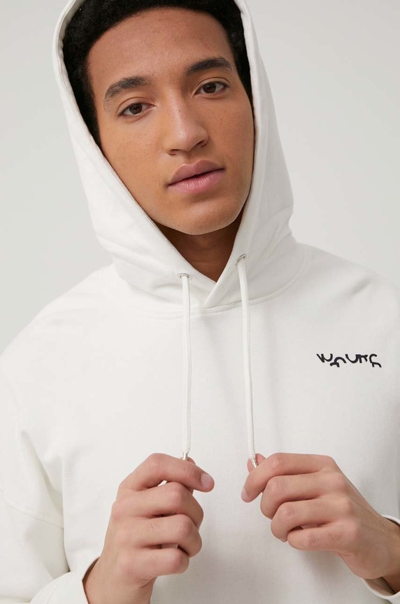 Only & Sons bombažni pulover Potisk bela 22021764.StarWhite