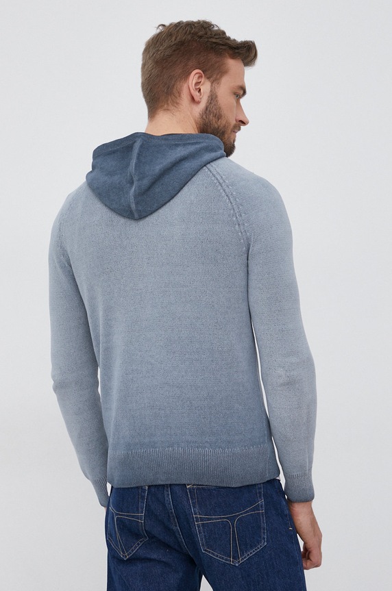 Ρούχα Βαμβακερή ζακέτα Marc O'Polo M20500561098 μπλε