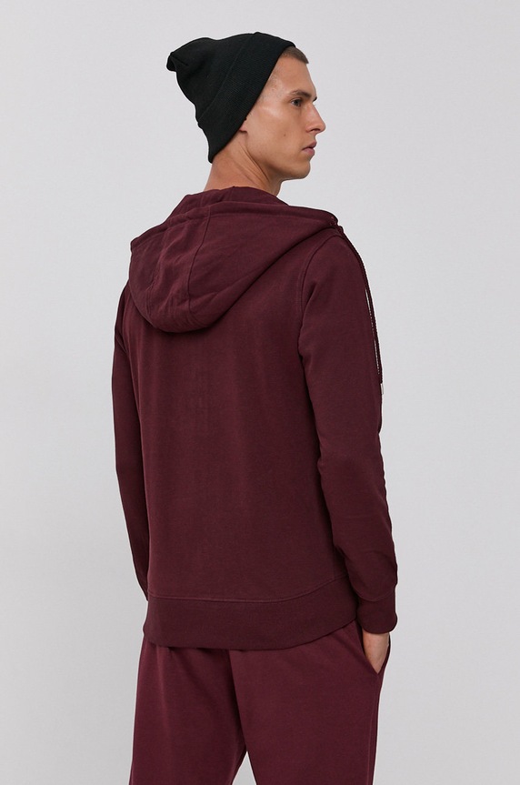 Odzież Solid Bluza 21103778.7909851 bordowy