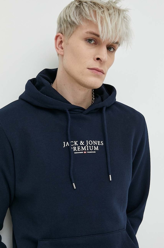 Mikina Premium by Jack&Jones Archie námořnická modř 12216335.NavyBlazer