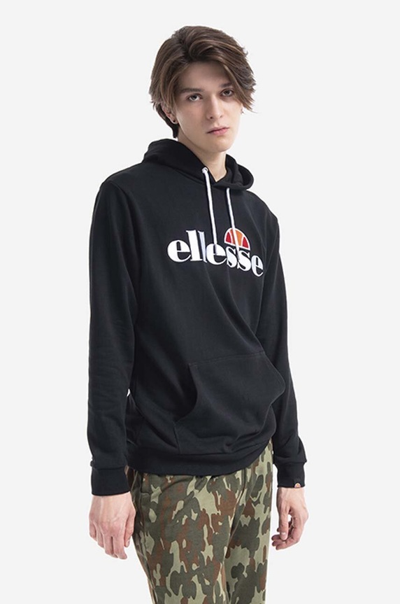 Ellesse bluza SHK13288 Ferrer z kapturem czarny SHK13288