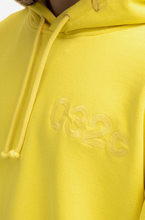 Бавовняна кофта 032C Oversized Dram жовтий FW22.C.2041