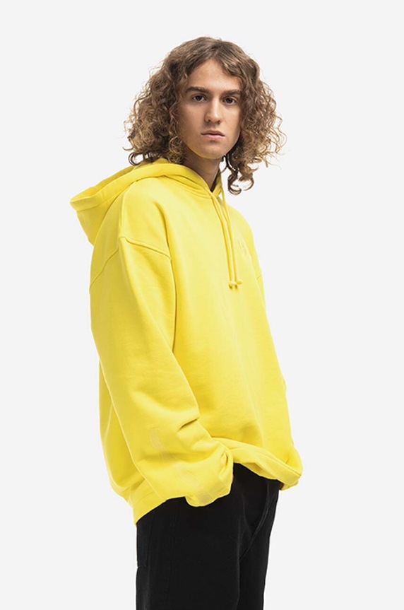 Бавовняна кофта 032C Oversized Dram FW22.C.2041 жовтий
