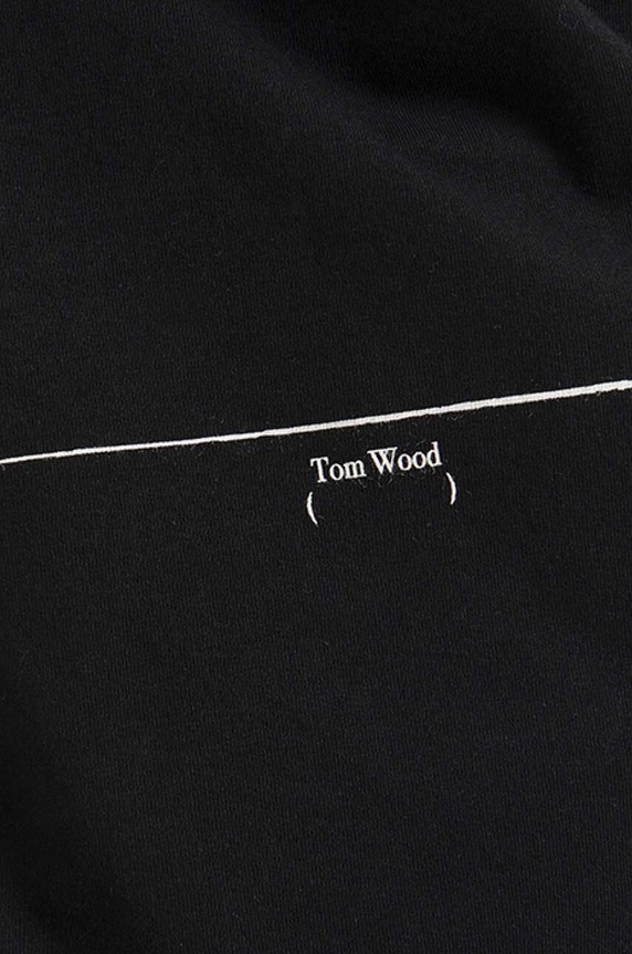 Pamučna dukserica Tom Wood Wood Rivoli Long Sleeve crna 22292.975