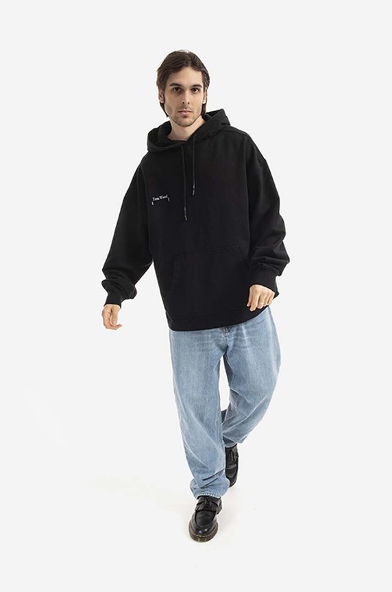 Tom Wood cotton sweatshirt Antusa 22295.975 black AA00