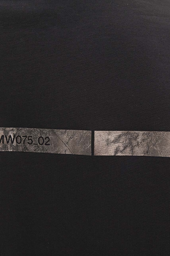 Bavlněná mikina A-COLD-WALL* Foil Grid Crewneck ACWMW075 BLACK černá ACWMW075.