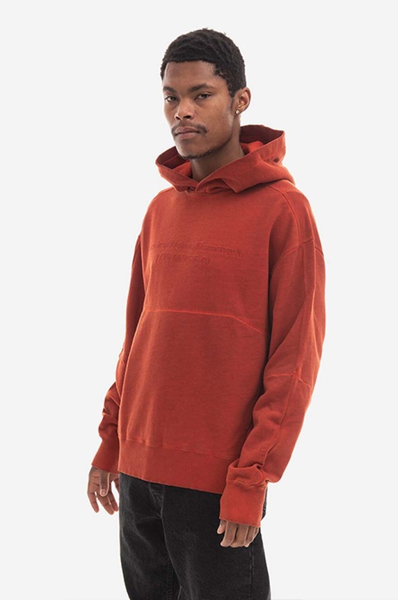 A-COLD-WALL* bluza bawełniana Overdye Hoodie ACWMW076.