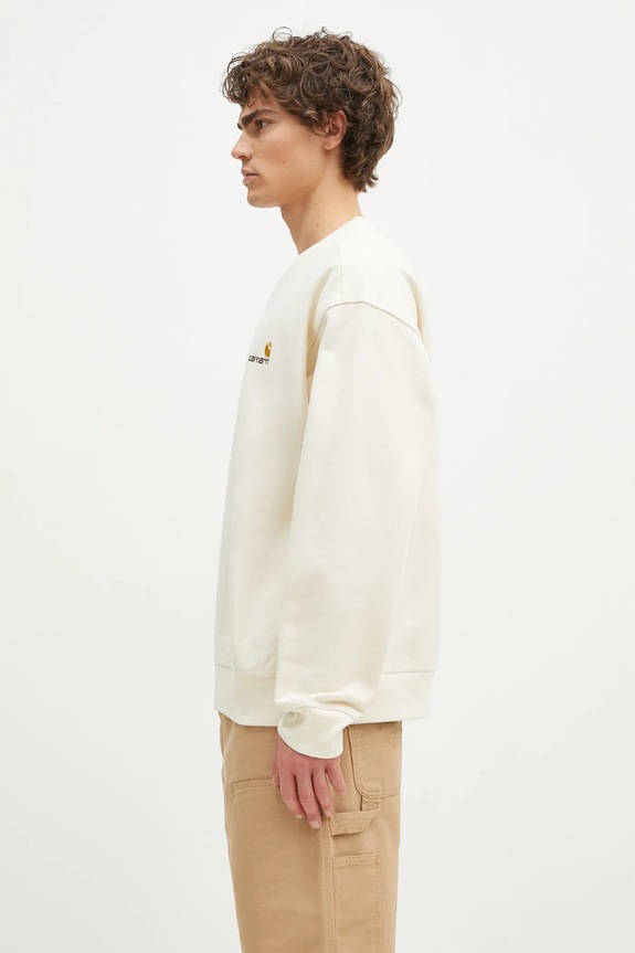Суичър Carhartt WIP American Script Sweat I025475. бежов AA00