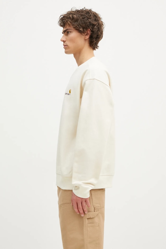 Суичър Carhartt WIP American Script Sweat I025475. бежов AA00