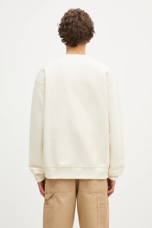 Дрехи Суичър Carhartt WIP American Script Sweat I025475. бежов