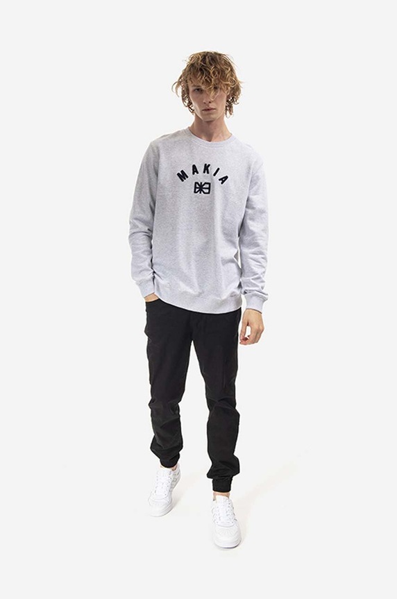 Makia cotton sweatshirt M41089 gray AA00