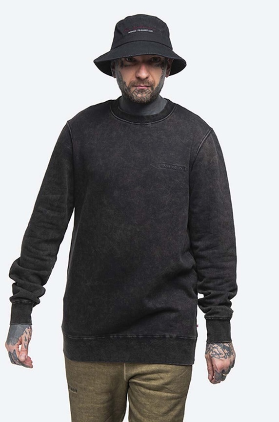 Han Kjøbenhavn bluza bawełniana Casual Crew bawełna szary M.130315