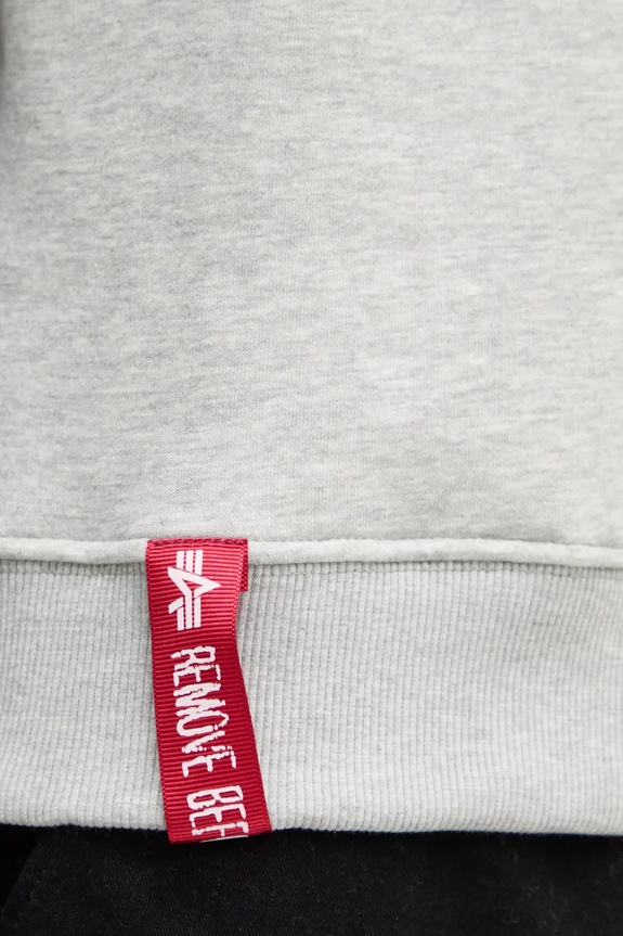 Alpha Industries bluză bluză Basic Sweater 178302.17 gri