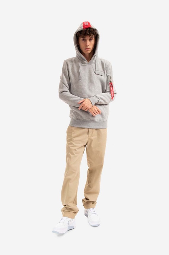 Alpha Industries sweatshirt 178314.17 gray AA00