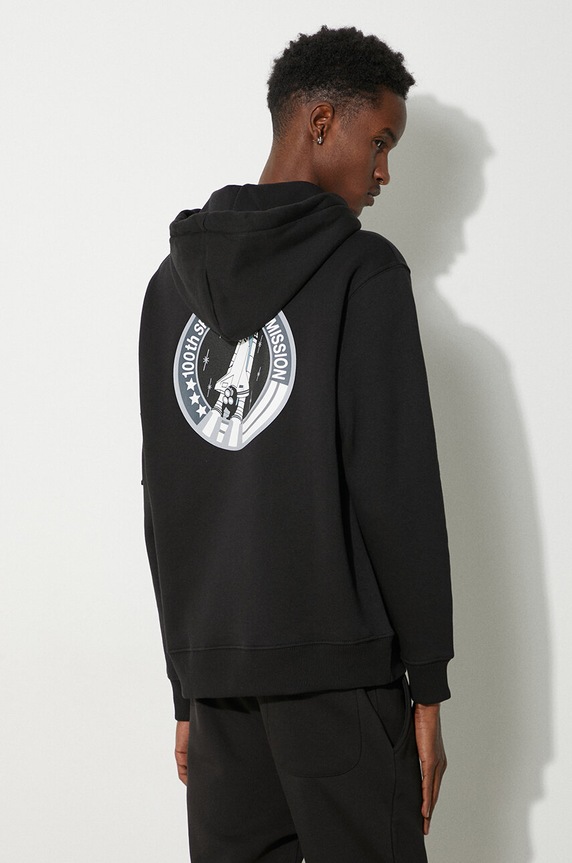 Clothing Alpha Industries sweatshirt Space Shuttle Hoody 178317.03 black