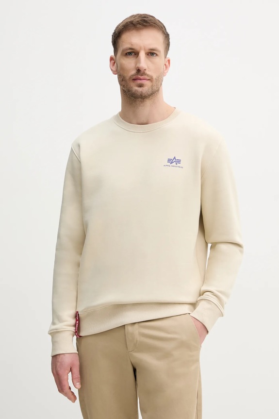Alpha Industries felső Bluza Alpha Industries 188307 03 sima bézs 188307