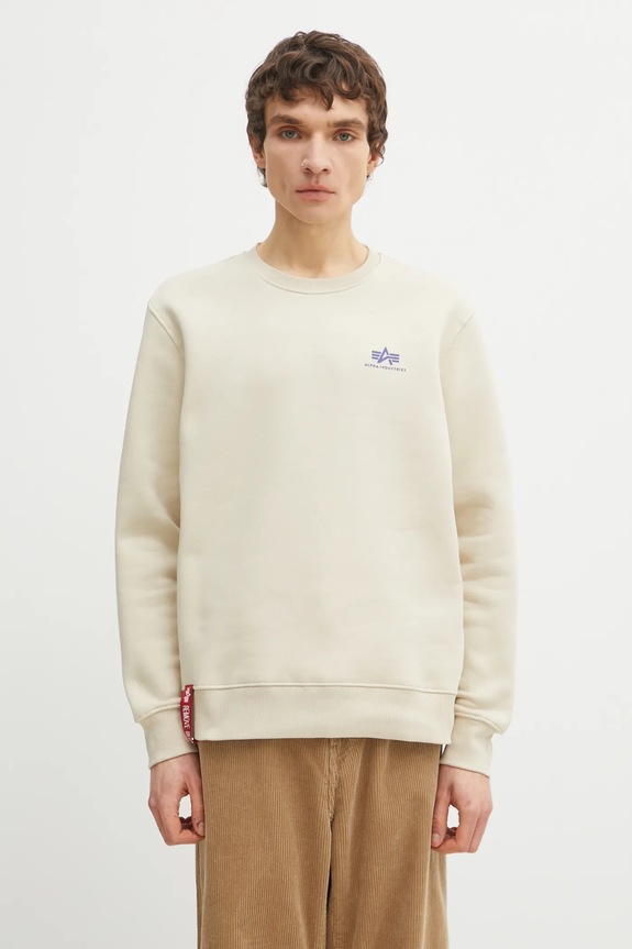 Μπλούζα Alpha Industries Bluza Alpha Industries 188307 03 απλό μπεζ 188307