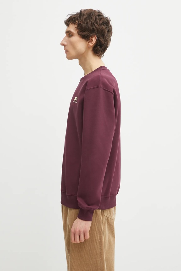 Alpha Industries felső Bluza Alpha Industries 188307 03 188307 burgundia SS26