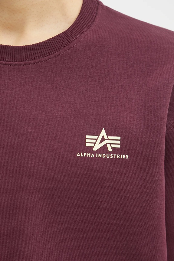 Dukserica Alpha Industries Bluza Alpha Industries 188307 03 bordo 188307