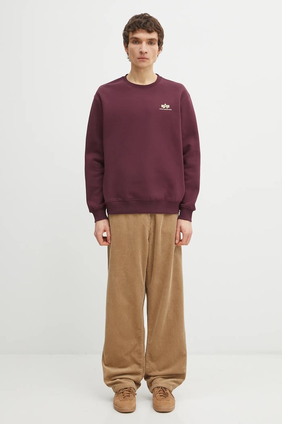 Dukserica Alpha Industries Bluza Alpha Industries 188307 03 188307 bordo