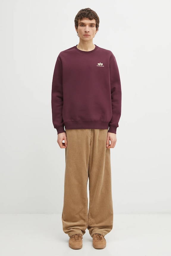 Dukserica Alpha Industries Bluza Alpha Industries 188307 03 188307 bordo