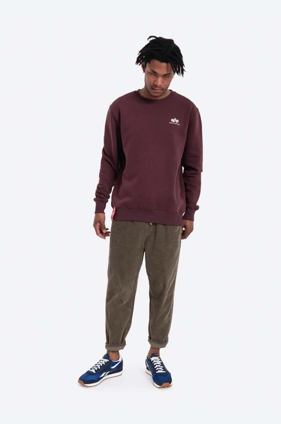 Alpha Industries sweatshirt 188307.21 maroon AA00