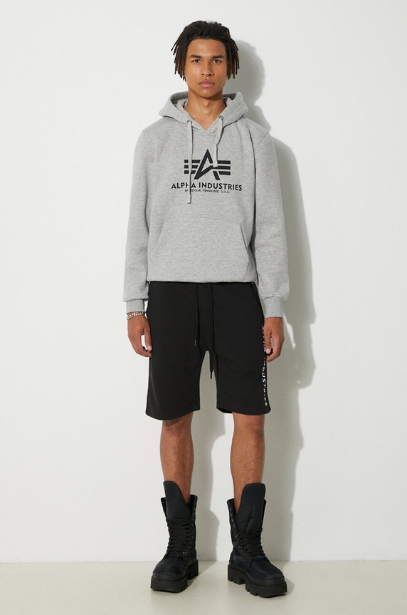 Alpha Industries sweatshirt Basic Hoody 178312.17 gray AA00