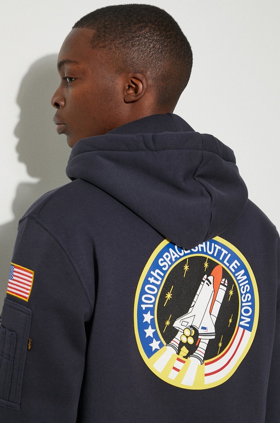 Суичър Alpha Industries Space Shuttle Hoody 178317.07 тъмносин