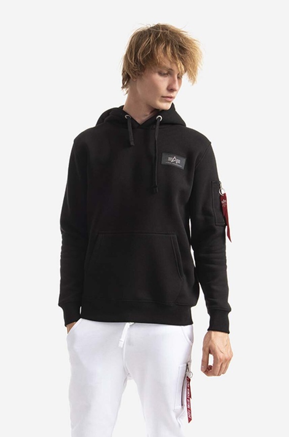 Alpha Industries sweatshirt Back Print other black 178318CP.615