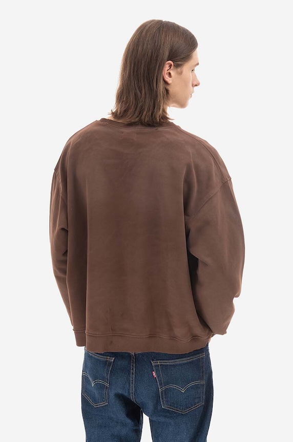 Oblečenie Bavlnená mikina Guess Crewneck Sweatshirt M2BQ03.KBB40 hnedá