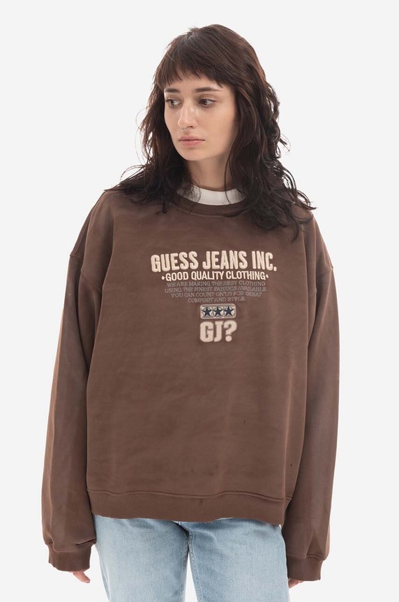 Bavlnená mikina Guess Crewneck Sweatshirt M2BQ03.KBB40