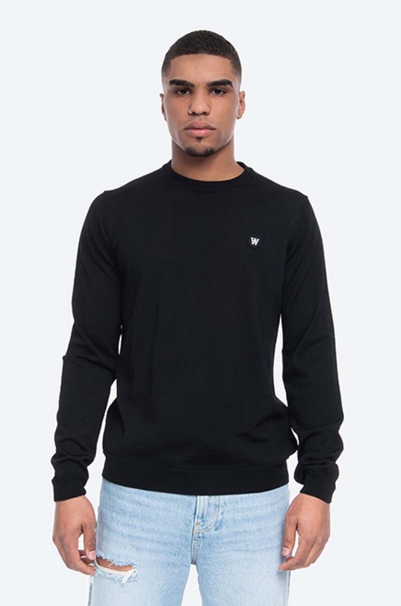 Wood Wood cotton sweatshirt Tye Double A Planet friendly black 10005601.2424