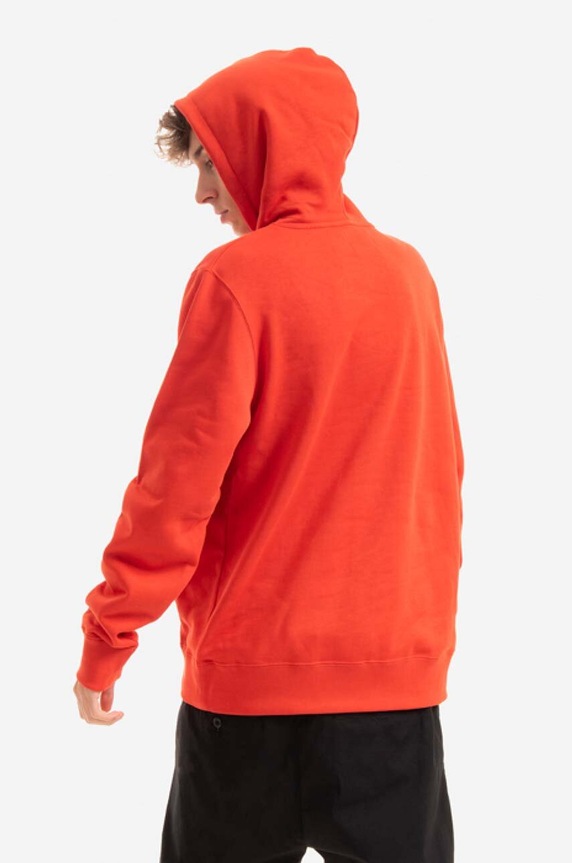 Odzież Wood Wood bluza bawełniana Ian AA Hoodie 10295600.2424 czerwony