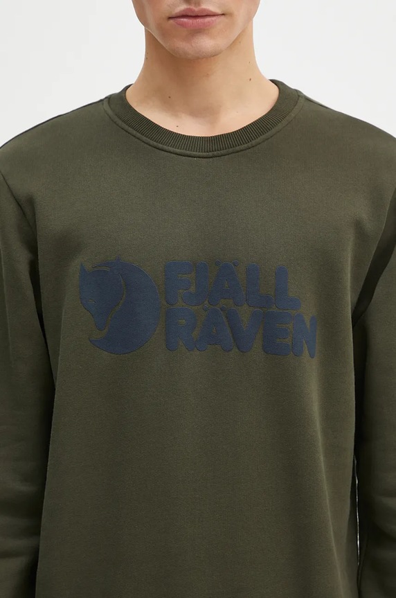 Fjallraven Fjällräven Logo sweatshirt Men's cotton green F84142